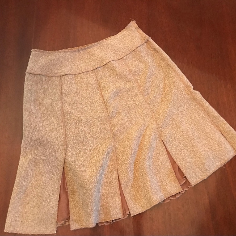 Vintage Tweed wool blend skirt lined in crepe - Picture 3 of 8